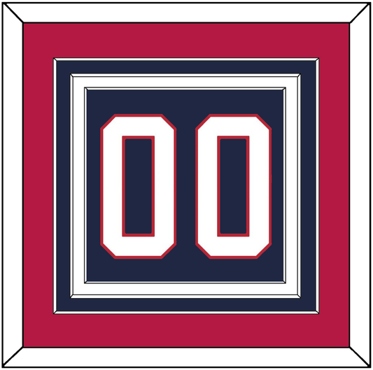 United States Men’s Hockey Number - 2002 Olympics Road Blue - Premier Tier 3