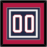 United States Men’s Hockey Number - 2002 Olympics Road Blue - Triple Mat 3