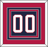 United States Men’s Hockey Number - 2002 Olympics Road Blue - Triple Mat 4