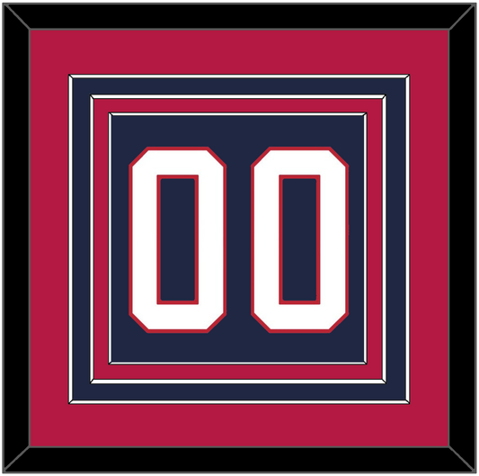 United States Men’s Hockey Number - 2002 Olympics Road Blue - Premier Tier 4