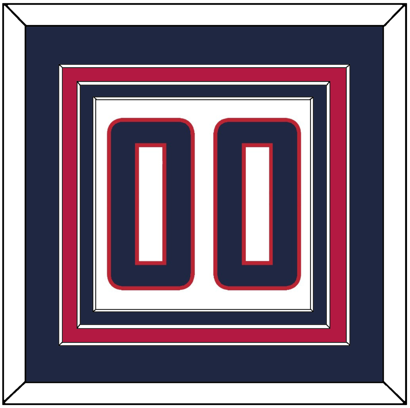 United States Men’s Hockey Number - 2010 Olympics Home White - Premier Tier 2