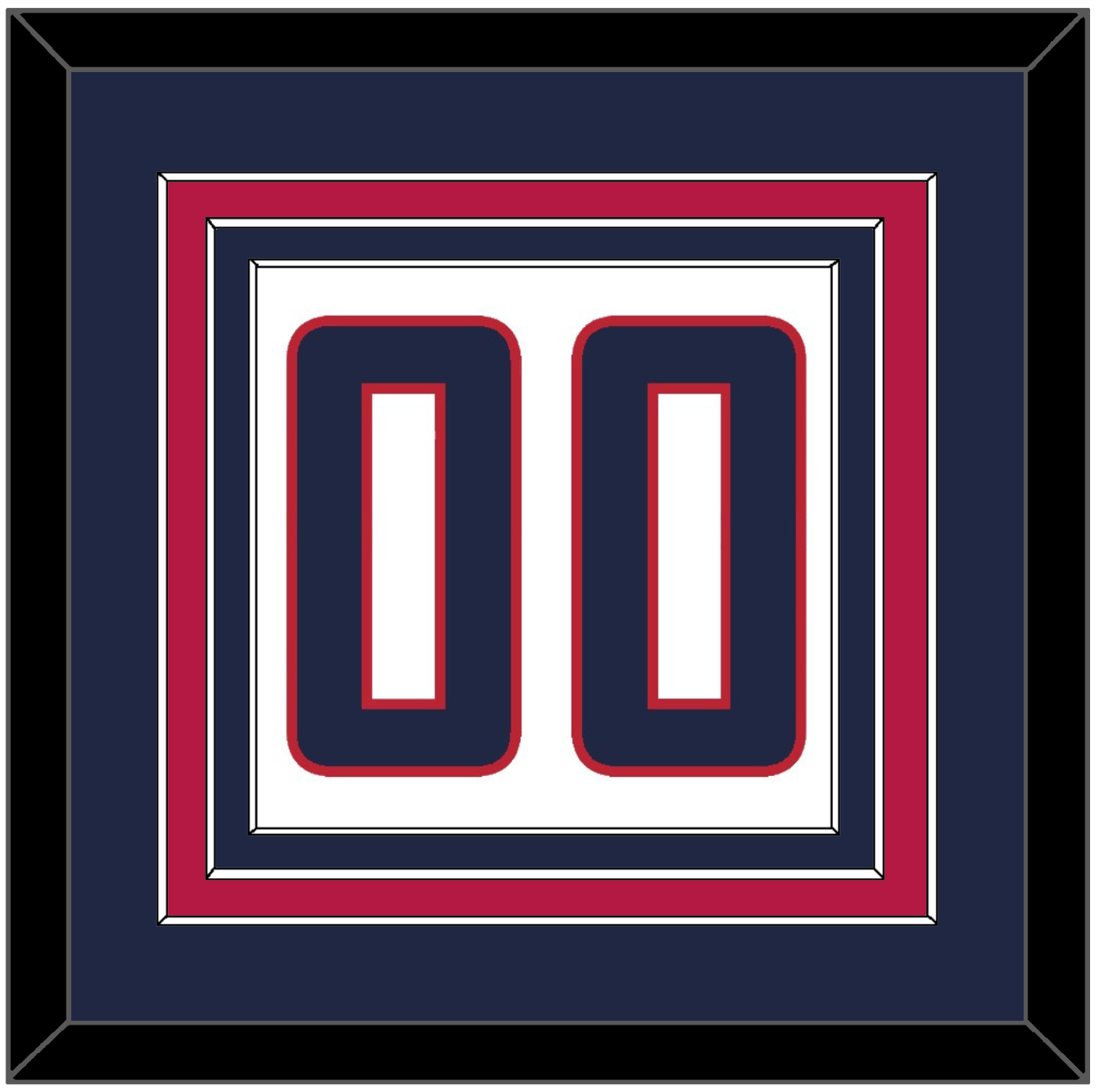 United States Men’s Hockey Number - 2010 Olympics Home White - Premier Tier 2