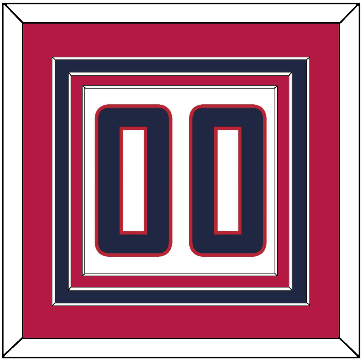 United States Men’s Hockey Number - 2014 Olympics Home White - Premier Tier 3