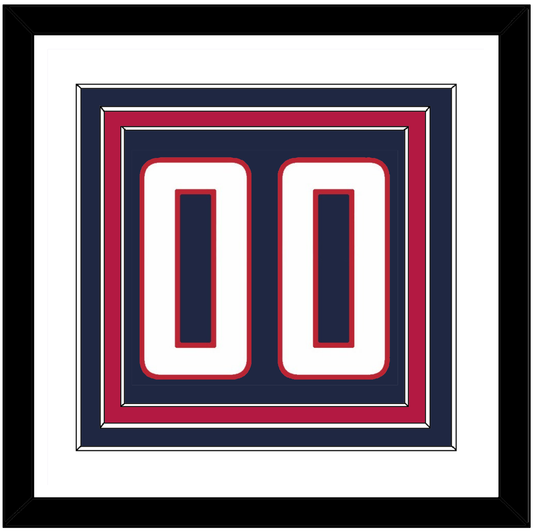 United States Men’s Hockey Number - 2010 Olympics Road Blue - Premier Tier 1