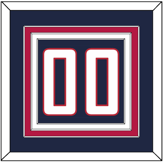 United States Men’s Hockey Number - 2010 Olympics Road Blue - Premier Tier 2