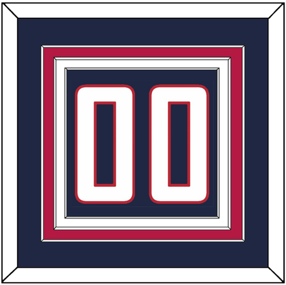 United States Men’s Hockey Number - 2014 Olympics Road Blue - Premier Tier 2