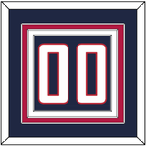 United States Men’s Hockey Number - 2010 Olympics Road Blue - Triple Mat 2