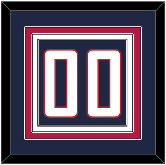 United States Men’s Hockey Number - 2010 Olympics Road Blue - Premier Tier 2