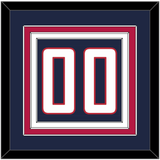 United States Men’s Hockey Number - 2014 Olympics Road Blue - Triple Mat 2