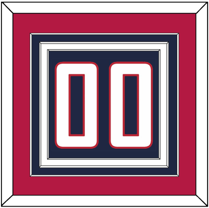 United States Men’s Hockey Number - 2010 Olympics Road Blue - Premier Tier 3