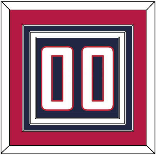 United States Men’s Hockey Number - 2014 Olympics Road Blue - Premier Tier 3