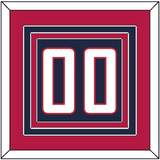 United States Men’s Hockey Number - 2010 Olympics Road Blue - Triple Mat 4