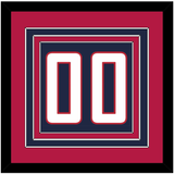 United States Men’s Hockey Number - 2010 Olympics Road Blue - Triple Mat 4