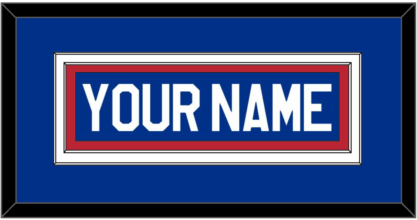 United States Men’s Hockey Nameplate - 1980 Olympics Road Blue - Signature Tier 2