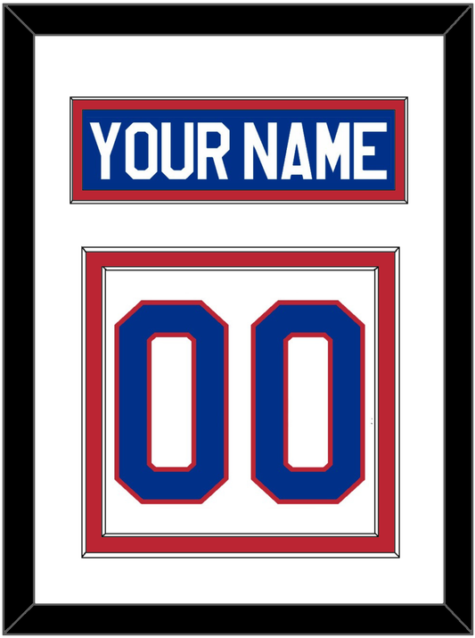 United States Men's Hockey Nameplate & Number (Back) - 1980 Olympics Home White - Signature Tier 1