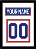United States Men's Hockey Nameplate & Number (Back) - 1980 Olympics Home White - Double Mat 1