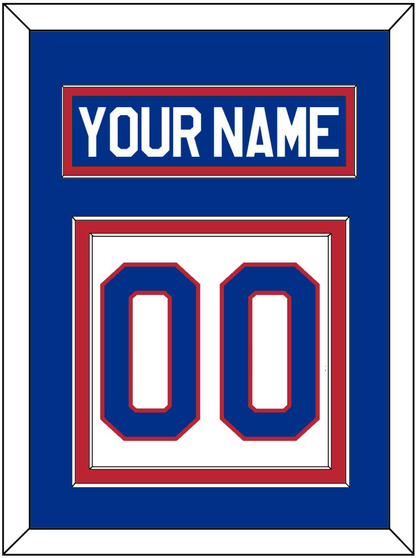 United States Men's Hockey Nameplate & Number (Back) - 1980 Olympics Home White - Signature Tier 2