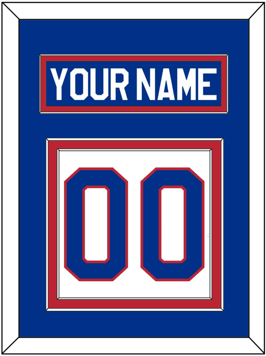 United States Men's Hockey Nameplate & Number (Back) - 1980 Olympics Home White - Signature Tier 2