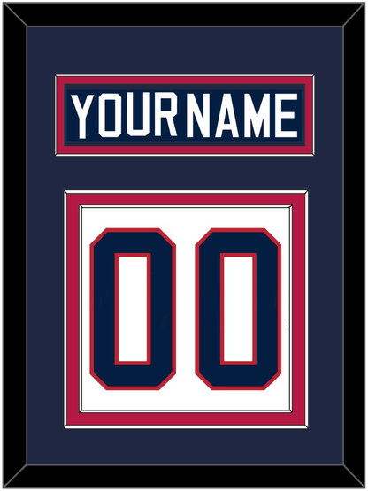 United States Men's Hockey Nameplate & Number (Back) - 2002 Olympics Home White - Signature Tier 2