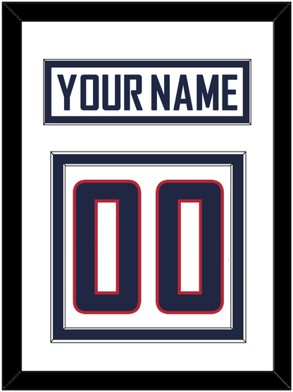 United States Men's Hockey Nameplate & Number (Back) - 2010 Olympics Home White - Signature Tier 2