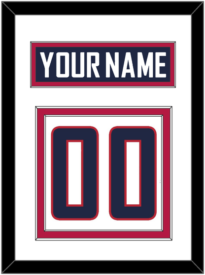United States Men's Hockey Nameplate & Number (Back) - 2014 Olympics Home White - Signature Tier 1
