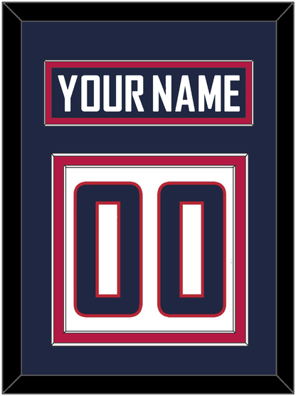 United States Men's Hockey Nameplate & Number (Back) - 2014 Olympics Home White - Signature Tier 2