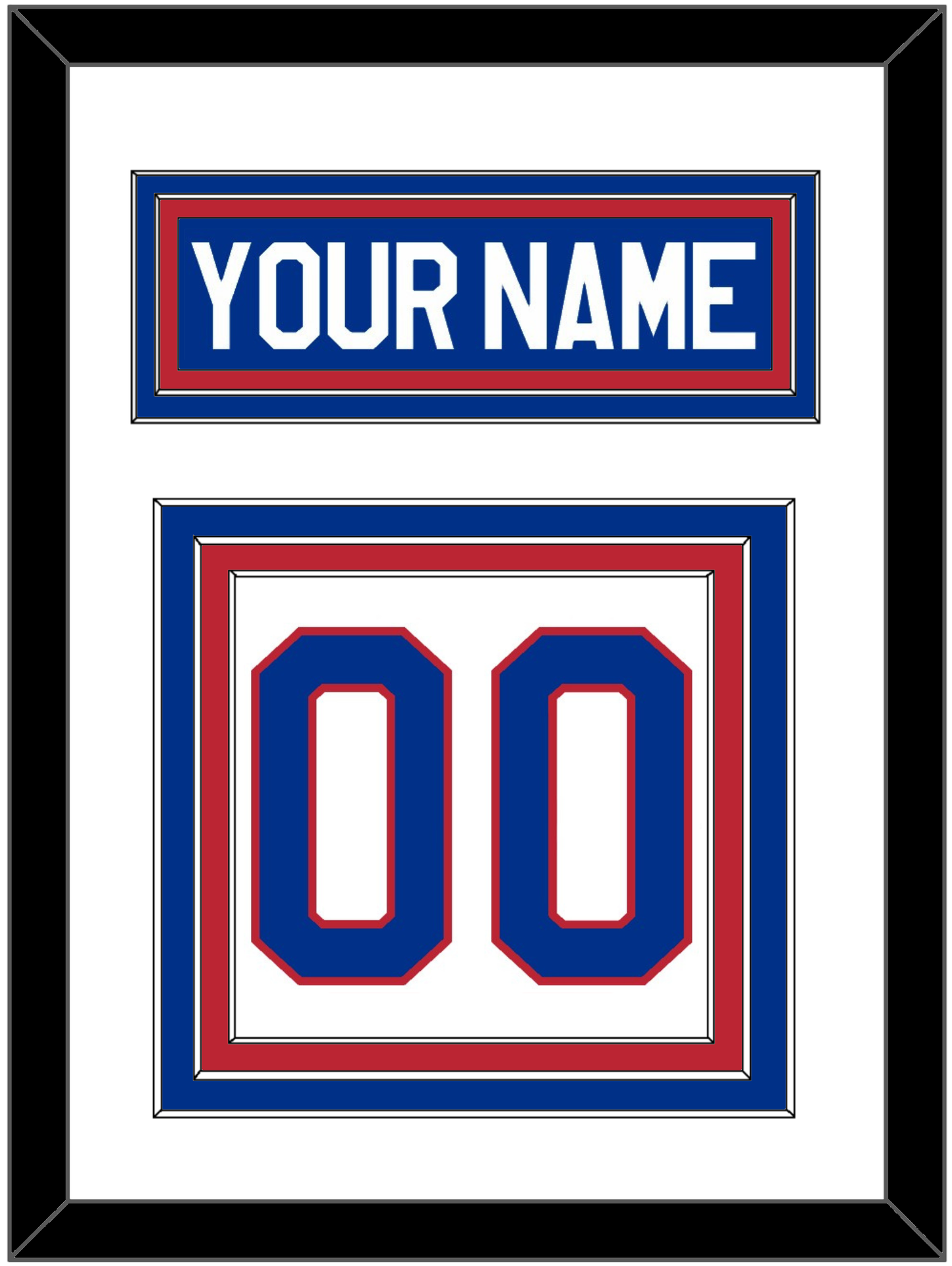 United States Men's Hockey Nameplate & Number (Back) - 1980 Olympics Home White - Premier Tier 1