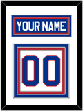United States Men's Hockey Nameplate & Number (Back) - 1980 Olympics Home White - Triple Mat 1