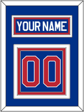 United States Men's Hockey Nameplate & Number (Back) - 1980 Olympics Road Blue - Triple Mat 2