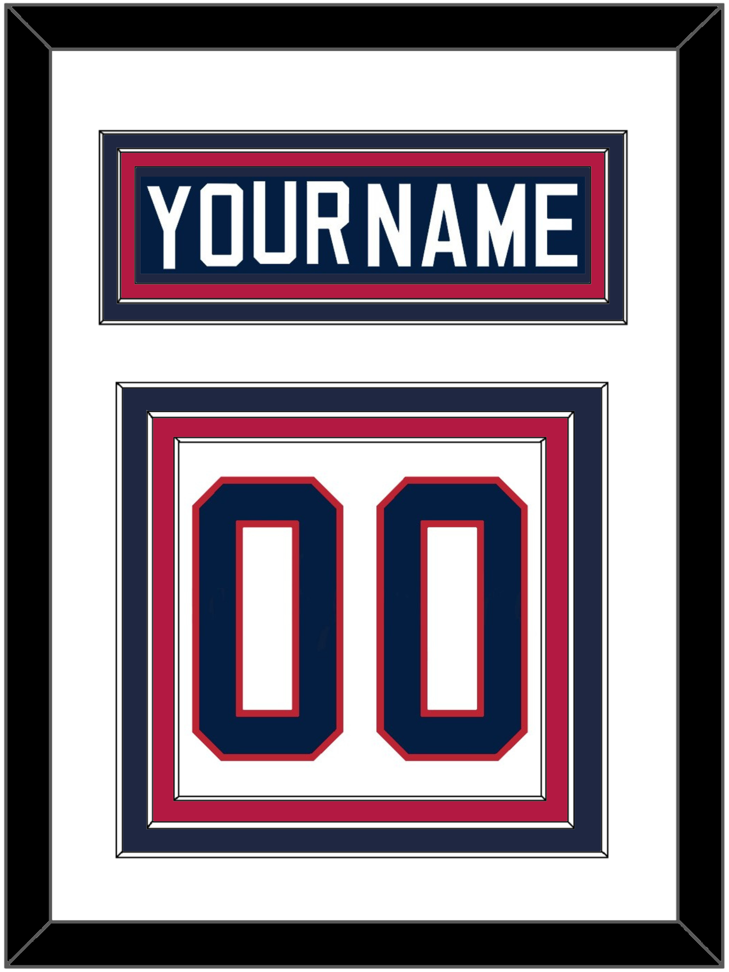 United States Men's Hockey Nameplate & Number (Back) - 2002 Olympics Home White - Premier Tier 1