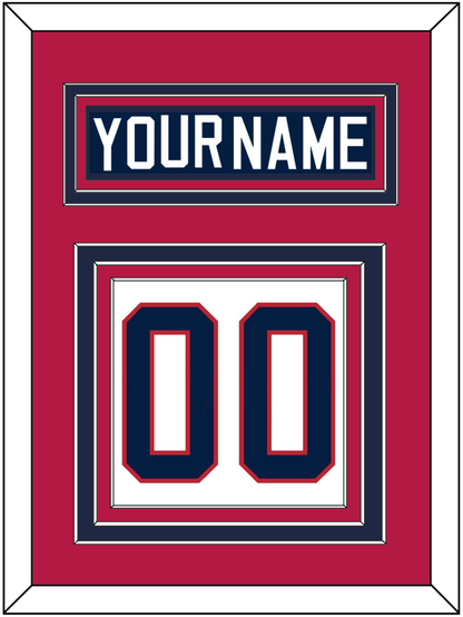 United States Men's Hockey Nameplate & Number (Back) - 2002 Olympics Home White - Premier Tier 2