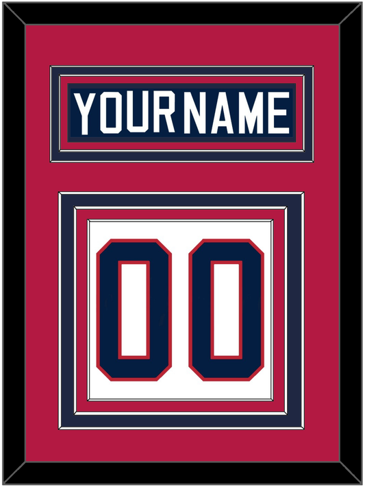 United States Men's Hockey Nameplate & Number (Back) - 2002 Olympics Home White - Premier Tier 2