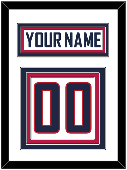 United States Men's Hockey Nameplate & Number (Back) - 2010 Olympics Home White - Premier Tier 1