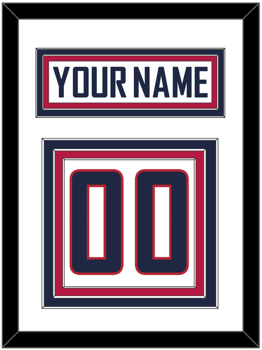 United States Men's Hockey Nameplate & Number (Back) - 2010 Olympics Home White - Premier Tier 1