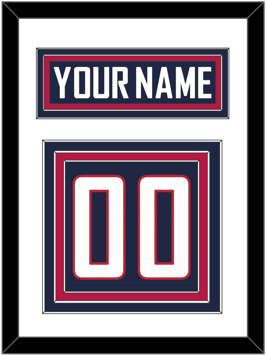 United States Men's Hockey Nameplate & Number (Back) - 2010 Olympics Road Blue - Premier Tier 1