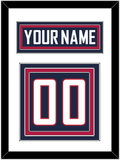 United States Men's Hockey Nameplate & Number (Back) - 2014 Olympics Road Blue - Triple Mat 1