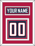 United States Men's Hockey Nameplate & Number (Back) - 2014 Olympics Road Blue - Triple Mat 3