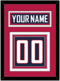 United States Men's Hockey Nameplate & Number (Back) - 2014 Olympics Road Blue - Triple Mat 3