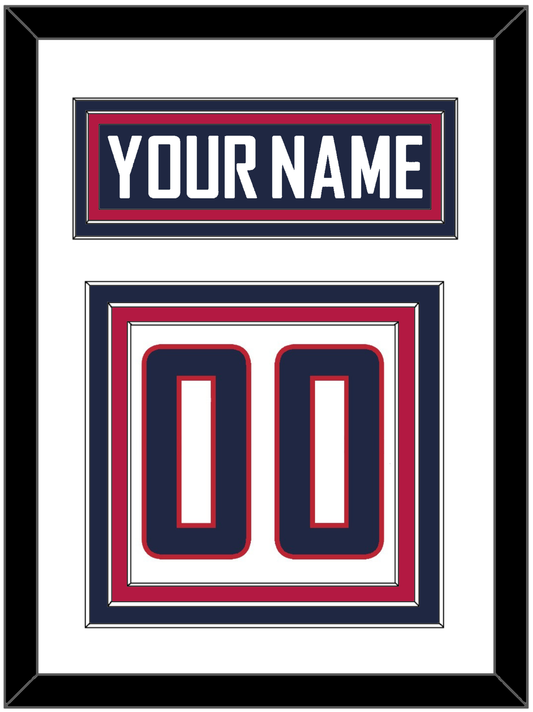 United States Men's Hockey Nameplate & Number (Back) - 2014 Olympics Home White - Premier Tier 1