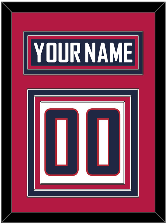 United States Men's Hockey Nameplate & Number (Back) - 2014 Olympics Home White - Premier Tier 2