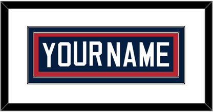 United States Men’s Hockey Nameplate - 2002 Olympics Home White - Signature Tier 1