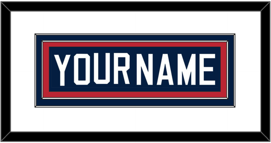 United States Men’s Hockey Nameplate - 2002 Olympics Home White - Signature Tier 1