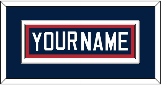United States Men’s Hockey Nameplate - 2002 Olympics Home White - Signature Tier 2