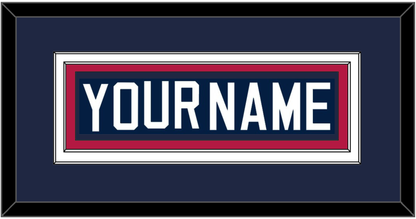 United States Men’s Hockey Nameplate - 2002 Olympics Home White - Signature Tier 2