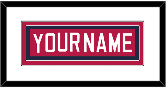 United States Men’s Hockey Nameplate - 2002 Olympics Road Blue - Signature Tier 1