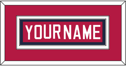 United States Men’s Hockey Nameplate - 2002 Olympics Road Blue - Signature Tier 2