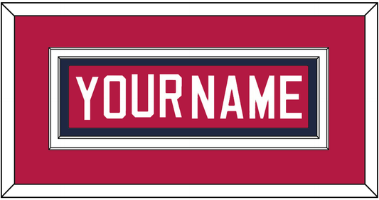 United States Men’s Hockey Nameplate - 2002 Olympics Road Blue - Signature Tier 2