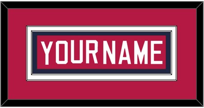 United States Men’s Hockey Nameplate - 2002 Olympics Road Blue - Signature Tier 2