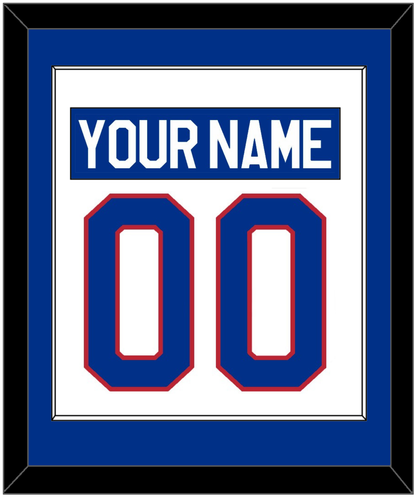 United States Men's Hockey Nameplate & Number (Back) Combined - 1980 Olympics Home White - Essential Tier 1