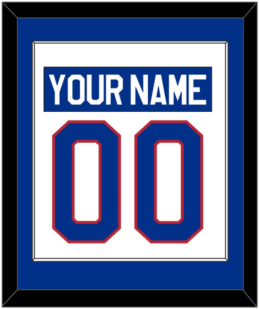 United States Men's Hockey Nameplate & Number (Back) Combined - 1980 Olympics Home White - Essential Tier 1